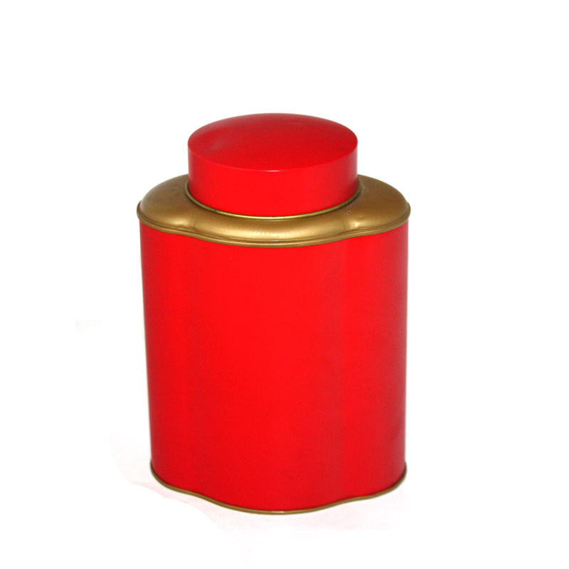 green tea tin with inner lid